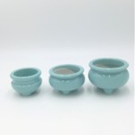 香炉　青磁色 香炉 青磁 西用(盛紋入) 4.0寸 | お仏壇のはせがわ公式通販