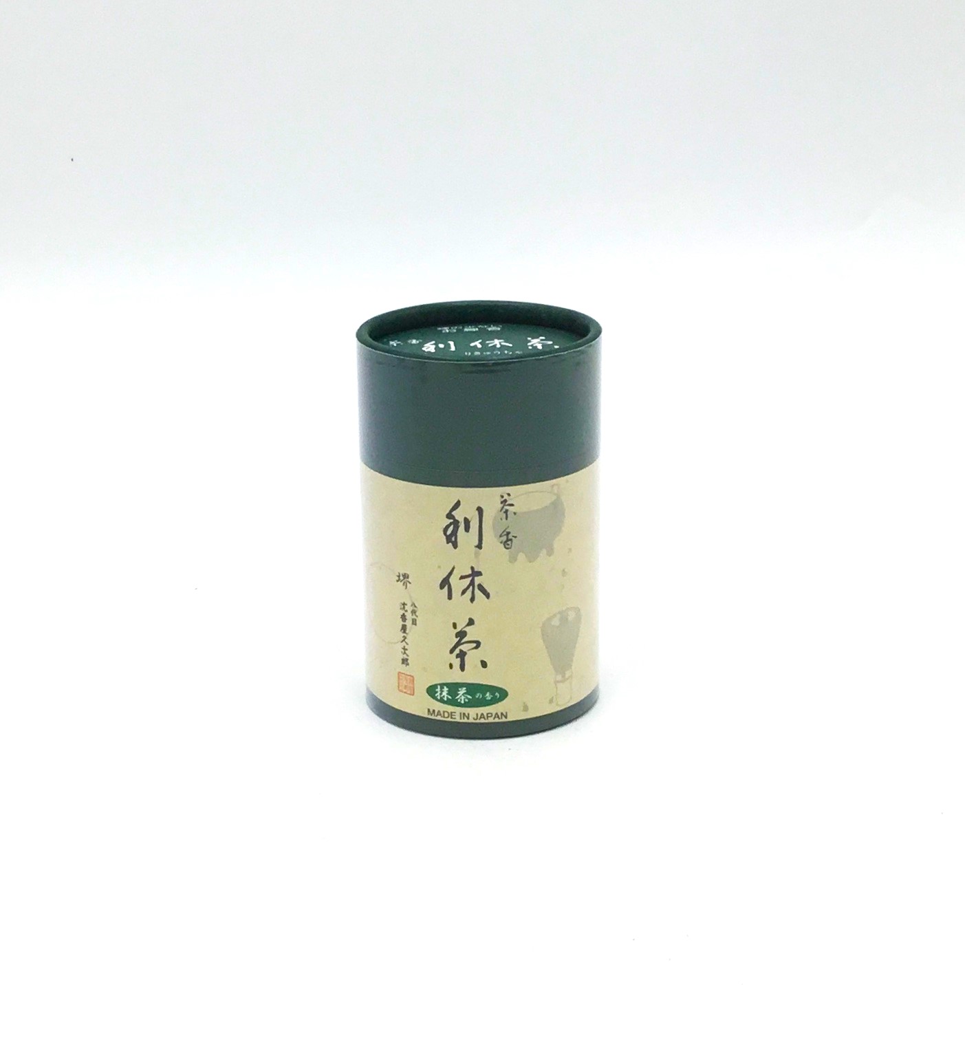 線香　利休茶　抹茶の香り　ﾐﾆ寸　微煙香